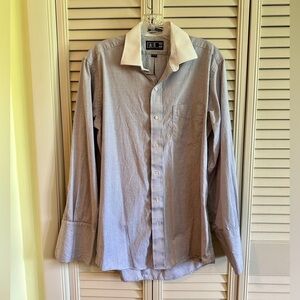 DAKS, LONDON, NEW YORK, MENS LONG SLEEVE, BUTTON DOWN SHIRT.